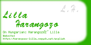 lilla harangozo business card